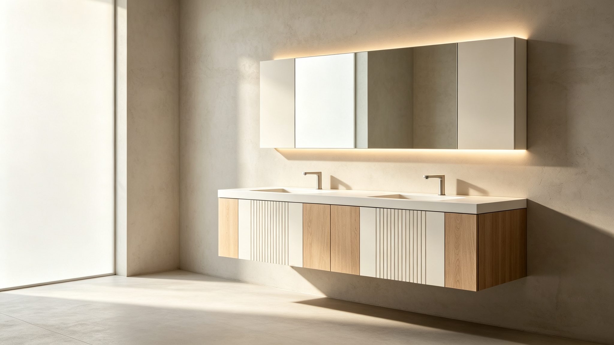 Modern bathroom vanity cabinet with premium finish